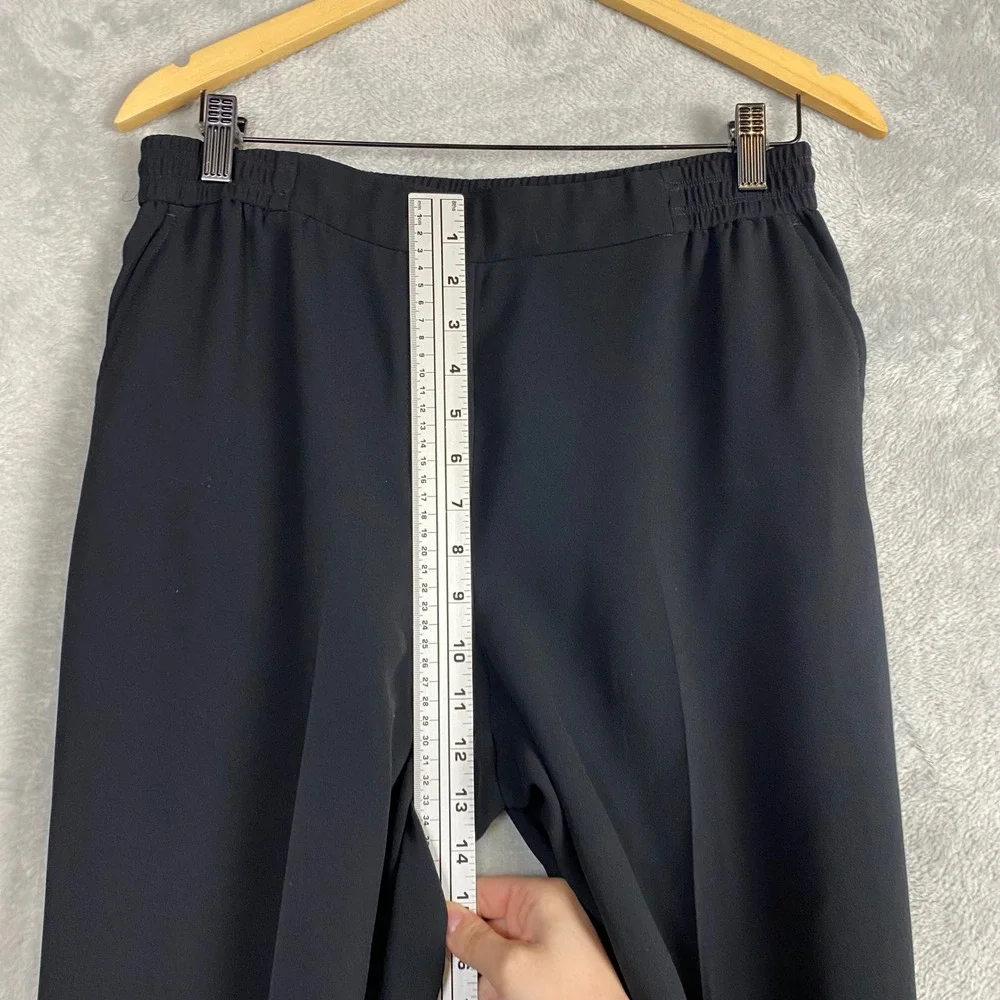 Anthropologie The Essential Pull On Trouser Black Elastic Waist Pant Size 4 - Picture 5 of 8